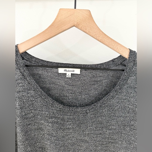 Madewell Northlight Merino Wool Pullover Sweater Gray Size Medium - Picture 7 of 8